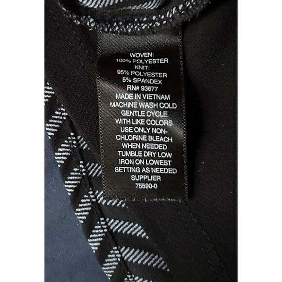 Worthington Women's Medium Black & Gray Striped Sleeveless Top - Picture 4 of 4